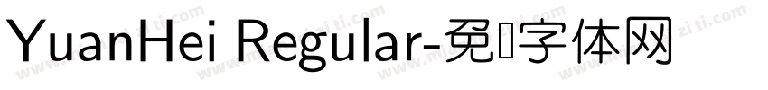 YuanHei Regular字体转换